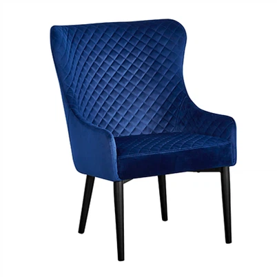 Dunkelblauer Loungesessel im Diamantschliff