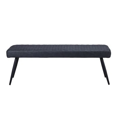 Lange schwarze Esszimmerbank